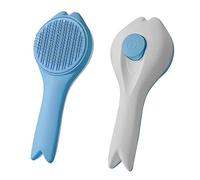 Cat Hair Brush - Goldfish-shaped grooming tool effectively removes loose undercoat, mats, and tangled hair while providing pet massage