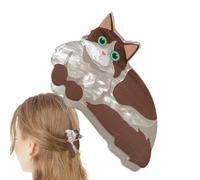 Cat Hair Claw Clip - Cute Little Kitten Hairpin | Decorative Hair Clip for Girls, Teens, Women, Thick Hair, Fashion Cat Bullet for Decorative Hair Clips for Daily Wear