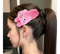 Cat Hair Clips for Women, Plush Hair Claw | Stuffed Animal Hair Clips | Non Slip Hair Claw with Small Cat Hair Bows Accessories