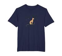 Cat Hair Don't Care: Funny Pet Lover Graphic T-Shirt, Men's Big and Tall, Navy, 6X Tall