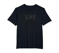 Cat Hair, Don't Care - Furry Feline Lover's Motto T-Shirt, Men's Big and Tall, Black, 5X Tall