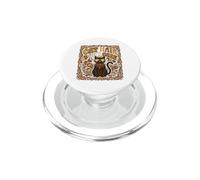 Cat Hair Don't Care Retro Vintage animal Design PopSockets PopGrip for MagSafe