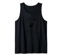 Cat Hair Everywhere & I Don't Care Funny Pet Lover Tank Top, Men, Black, M