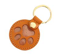 Cat Hair Holder Key Chain - Cute Leather Paw Key Chain | Commemorative Charm Pendant for Friends Family Home Travel Ceremony Birthday Display