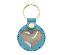 Cat Hair Key Chain Heart Shape Pendant Memorial Charm