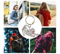 Cat Hair Key Chain - Pet Hair Storage Decorative Keyring,Memorial Acrylic Clear Pendant Key Chain for Men Charm Purse Collection Backpack Women Bag