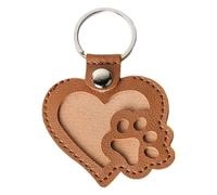 Cat Hair Keychain - Leather Bag Key Holder, Paw-shaped Pets Hair Collector,Keepsake Storage Memorial Collecting Keychain For Kids Adults Schoolbag Backpack Birthday, Personalized Pet Me