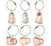 Cat Hair Keychain Storage Bottle, 2025 New Pet Hair Key Chain Pendant, Adorable Cat Hair Keepsake Bottles, Pet Fur Keepsake Keyring for Collecting Cats Fur - Creative Gifts for Cat Lovers (6Pcs)
