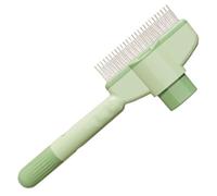 Cat Hair Knot Comb - Pet Grooming Brush for Removing Matte and Flea | Steel Needle Comb and Exhaust Button for Cats and Puppies, Easy Cleaning Disassembly Tool for Home Grooming Routine