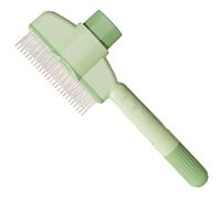 Cat Hair Knot Comb | Pet Hair Removal Comb | Large Dog Flea Cleaning Comb | Button Function Pet Comb | Loose Hair Removal Tool Steel Needle Design ABS For Shedding Pet Grooming Combs