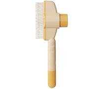 Cat Hair Knot Comb, Steel Needle, Knot Remover Comb, Pet Care Tool, Long Haired Kitten Brush, Button Function Brush with Loose Hair Cleaning Support for Dog -Wartu