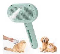 Cat Hair Magic Wand - 3 in 1 Pet Hair Remover, Dog Steam Spray Brush, Multi-Function Brush with Spray Fuction, Grooming Mist Massage for Cats Dogs (Green)