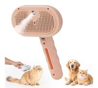 Cat Hair Magic Wand - 3 in 1 Pet Hair Remover, Dog Steam Spray Brush, Multi-Function Brush with Spray Fuction, Grooming Mist Massage for Cats Dogs (Pink)