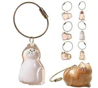 Cat Hair Storage Bottle,My Pet's Fur Container,Pet Keepsake Capsule Collector Memorial Keychain,Transparent Box Pendants