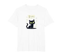 Cat Halloween Boo Kitty Spooky Ghosts Cute Funny T-Shirt, Men's Big and Tall, White, 2X Tall