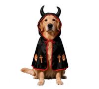 Cat Halloween Costume - Polyester Cape Cloak | Magic Dress Up | Pet Cosplay | Dog Witch Cape - Polyester Cloak Outfit | Fantasy Costume | Pet Role Play Photography Accessory For Halloween Christmas Birth