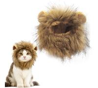 Cat Halloween Costume Puppy Lion Mane Dog Lion Mane Costumes for Cats Kitten Halloween Costume pets Cat Outfit, Cats Lion Headpiece (Fits Small Puppies)