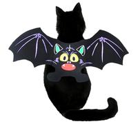 Cat Halloween Costumes Felt Cloth Bat Dog Halloween Costumes Adjustable Cat Clothes for Cosplay Party Birthday