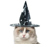 Cat Halloween Hat | Dog Halloween Costumes Witch,Mesh Headwear with Adjustable Strap Holiday-themed Cosplay for Thanksgiving Outdoor Party