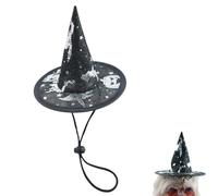 Cat Halloween Hat,Witch Halloween Costumes for Dogs - Mesh Headwear with Adjustable Strap Holiday-themed Cosplay for Thanksgiving Outdoor Party
