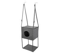 Cat Hammock - 16 x 13 Inches Breathable Perch for Pets Mounted on the Door | Foldable and Adjustable Cat Climber with Removable Cover | Heavy Load Capacity of 40 kg |