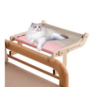 Cat Hammock, Adjustable Hanging Bed for Kittens, Firm Attachment with Suction Cups, Breathable Fabric, Space Saving Design, Ideal for Sunny, Cat-like Relaxation, Cosy