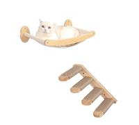 Cat Hammock And Stairway With Rope Wall Mounted Climbing Shelf