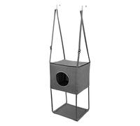 Cat Hammock Bed - Breathable 16x13 Inches Climber, Removable Adjustable Seasonal Bed | Pet Perch for Door and Elevated Beds, Durable Comfortable Hanging Beds, Indoor Outdoor Cat Accessory