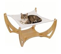 Cat Hammock Bed, Interactive Woven Soft Fabric Scratching Posts, Sleeping Hammock for Indoor and Outdoor | for Dorm, Balcony, Apartment, Bedroom and Living Room
