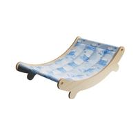 Cat Hammock Bed Wooden Breathable Washable Lounger | Cooling Cat Bed for Car Living Room Home Outside Crate Sleeping Play Summer Hot Senior Puppy Bunny
