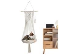 Cat Hammock, Bohemian Cat Bed,Bohemia Multifunctional Bed | Hand-woven cotton rope pet bed, soft kitten swing bed for, make the best choice for your pet
