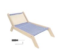 Cat Hammock Coconut Palm Tree Scratching Post Multipurpose Cozy Cat Beach Chair Elevated Cat Beds Large Space Original Cat Lounger for Indoor Cats
