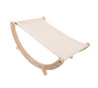 Cat Hammock Comfortable Swing Bed for All Seasons, Anti Slip Wooden Frame Cat Swing Chair Bed for Pine Wood Lovers