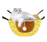 Cat Hammock for Cage Kitten Hammock Bed - Summer Double Layer Indoor Cat Cage Hammock - Summer Indoor Ferret Hamster Cage Cooling Bed Cushion d
