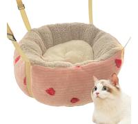 Cat Hammock for Cage - Plush Pet Hammock Adjustable Hanging Swing | Soft Rest Bed with Straps and Hooks, Comfortable Hanging Point for Cats, Hammocks