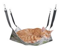 Cat Hammock For Cage - Soft Warm Fleece Inner Lining,Cats Window Hammock Winter Warm Bed,For Kittens Ferrets Bunnies Hamsters Mice Home Outside Window And Next To The Bed