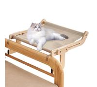 Cat Hammock for - Stable Cat Window Seat with Under-Bumpers, Adjustable Hanging Seat for Cats on Windowsill, Cabinet, Bedside Table or Drawer Chest