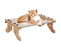 Cat Hammock for Window, Cat Bed for Windowsill | Cat Perch Wooden Cat Bed Nesting Sheet - Adjustable Cat Window Nest Cat Hammock Seat with Cushioned Bedspreads for Sleeping, Playing, Climbing