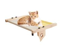 Cat Hammock For Windowsill, Wooden Cat Windowsill Nest, Adjustable Cat Windowsill Nest, Cat Hammock Seat With Cushioned Bed Cover For Sleeping, Playing, Climbing
