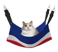 Cat Hammock, Large Flag of Costa Rica Print Soft Pet Cage Hanging Reversible Bed, Comfortable Sleeping Mats for Small Animals