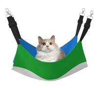 Cat Hammock, Large Sierra Leone Flag Print Soft Pet Cage Hanging Reversible Bed, Comfortable Sleeping Mats for Small Animals