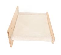 Cat Hammock, Large Space Comfortable Wall Mounted Cat Hammock Bed Washable Plush Bed Wood Frame for Cabinets
