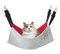 Cat Hammock, Medium Flag of Malta Print Soft Pet Cage Hanging Reversible Bed, Comfortable Sleeping Mats for Small Animals