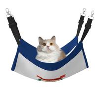 Cat Hammock, Medium West Virginia Flag Print Soft Pet Cage Hanging Reversible Bed, Comfortable Sleeping Mats for Small Animals