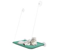 Cat Hammock Window - Windowsill Perch Bed for Kittens Inside Resting,Space Saving Safety Cat Window Shelves with Removable Mat for Napping
