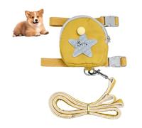 Cat Harness, Adjustable Breathable Comfortable Dog Chest Strap Escape Proof Pet Vest with Backpack for Cats Dogs Puppies Kittens Outdoor, Walking