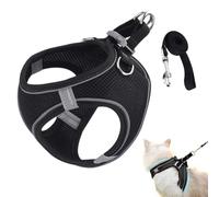Cat Harness,Adjustable Cat Harness for Walking - Small Medium Large Kitten Vest Collar Pet Supplies for Travel Outdoor Backpack Training