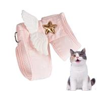 Cat Harness - Adjustable Cat Harness & Kit,Cute Angel Wings Design | Soft Walking Equipment for Pets with Leashes and Collars Training Harness for Cats