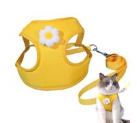 Cat Harness - Adjustable Cat Jacket, Modern Pet Vest, Escape Proof Mesh Strap, Soft Walking Cat Suit Decoration, Breathable Kitten Jacket, Pet Vest, Harness Connection for Home