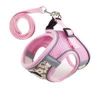 Cat Harness And Lead Set - Adjustable Reflective Stripe Cat Kitten Walking Vest, Small Pet Harness, Kitten Travel Escape-Proof Summer Breathable Vest Style With Reflective Strip For Picnic